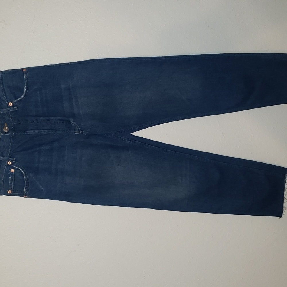 ZARA WOMAN THE REAL STRAIGHT HIGH RISE JEAN - Picture 4 of 12